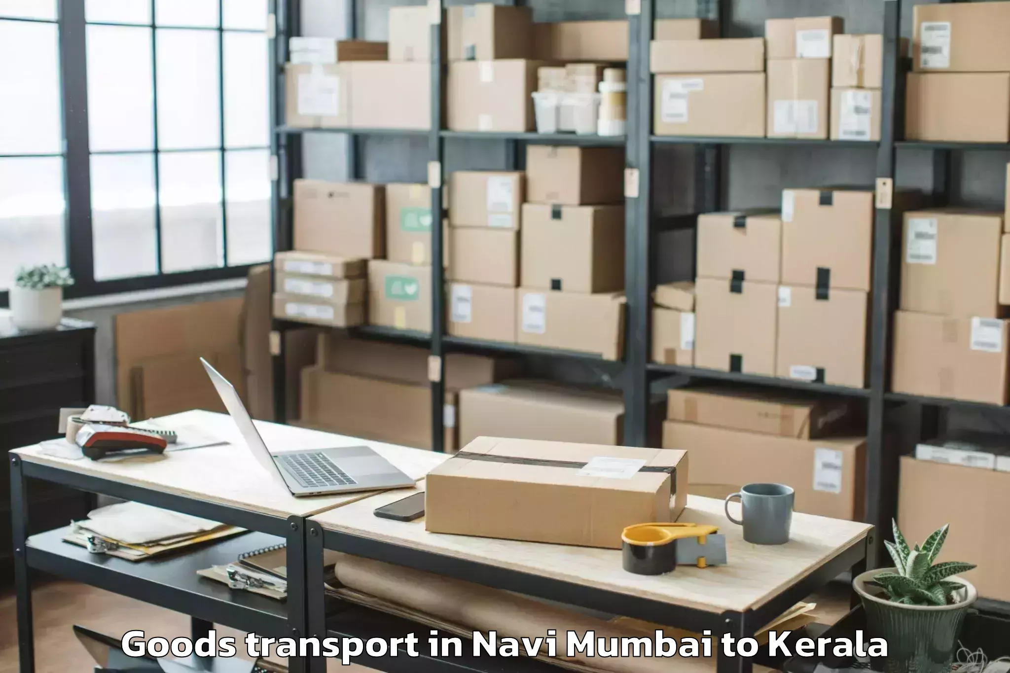 Top Navi Mumbai to Ayoor Goods Transport Available